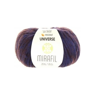 Mirafil Příze Universe Solid 450 - inkoustová melange