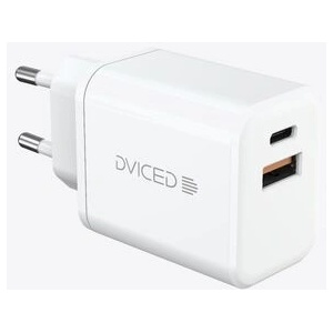 Dviced Wall charger 35W GaN 1 USB-A, 1 USB-C EU w cable - White (DV221008) - iStore