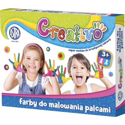 CREATIVO Prstové farby 4 x 5 320112002