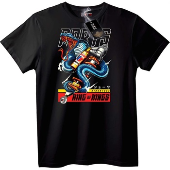 NOONEBRAND Тениска Cobra Крал на Кралете - 2XL, Black