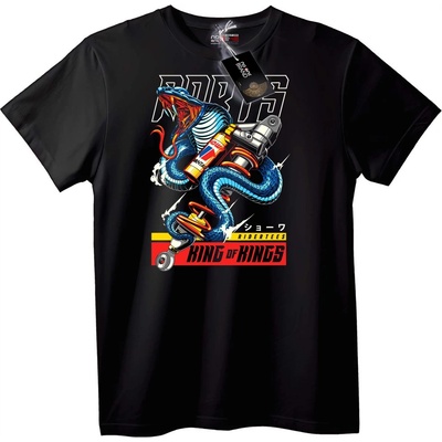 NOONEBRAND Тениска Cobra Крал на Кралете - 2XL, Black