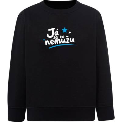 Dětská chlapecká mikina Classic Já za to Nemůžu bílo modrý černá