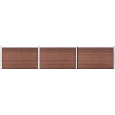 zahrada-XL Zahradní plot WPC 526 x 106 cm hnědý