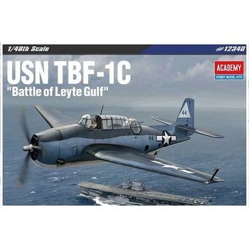 Academy USN TBF 1C Battle of Leyte Gulf Model Kit letadlo 12340 1:48