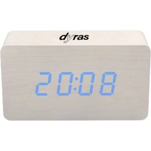dyras Будилник dyras alcl-002wh бял dyr alcl-002wh (dyr alcl-002wh) Будилник