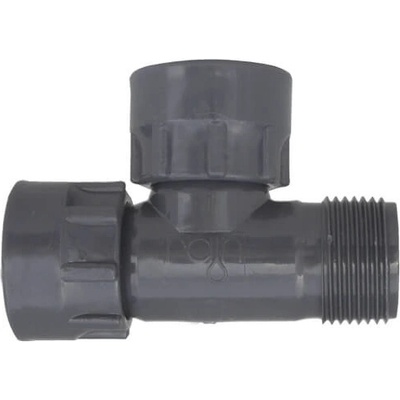 Rain Holendrová T-spojka 1“ vonkajší / vnútorný závit 2x (PVC)