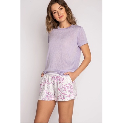 PJ Salvage Wild lavender Short - Off-White