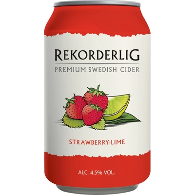 Rekorderlig Strawberry Lime Cider 24 x 0,33 l (plech) – Zbozi.Blesk.cz