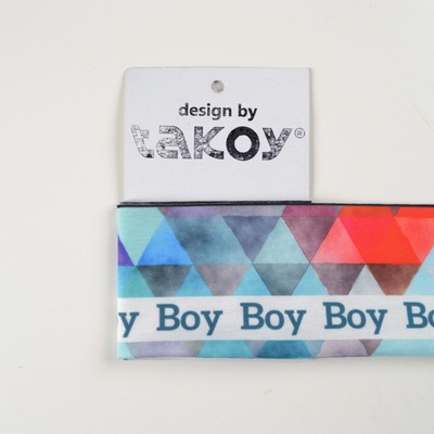 Hotový funkčný patent trojuholník tyrkysový - Boy