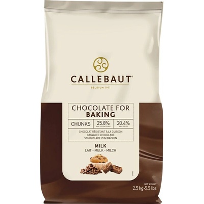 Callebaut Čokoláda mléčná 27,3% 2,5 kg