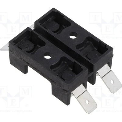 EATON/BUSSMANN BK-S-8202-2-R Zásuvka; 6,3x32mm; na panel; 20A; 300VAC; Póly: 2; 300VDC