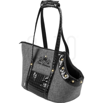 CAZO prepravná kabelka pre psa Noir Exclusive 30 x 40 x 24 cm