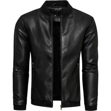 Recea pánska koženková bunda Wihoneh čierna