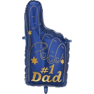Party Deco Фолиев Балон - N1 Dad, 46 x 86.5 см (FB132)