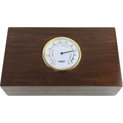 Стилен дървен хумидор за съхранение на 10 броя пури (5323)