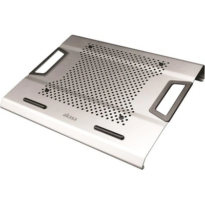 AKASA Chladící podložka Helix, pro notebooky do 17", Stříbrná