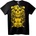 NOONEBRAND Тениска с череп и електронна схема - 2XL, Black