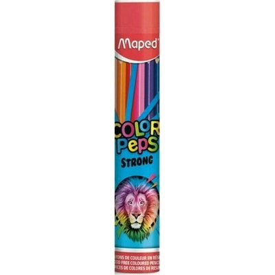 Maped Pastelky Color'Peps Strong v kovové tubě 141636 12 ks