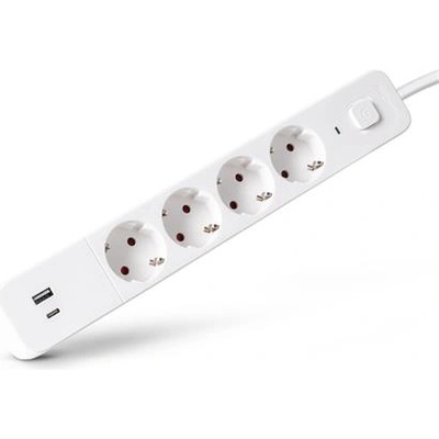 Entac 4 Plug + 2 USB 1,5 m Switch (ESES1.5G4-1.5-SW-1UA1UC)