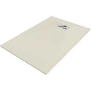 Mexen Hugo правоъгълно корито SMC 100 x 80 см, бежово, покритие инокс - 42698010-X (42698010-X)