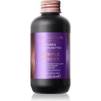 Revolution Beauty Tones For Brunettes тониращ балсам за коса с кафяви нюанси цвят Purple Velvet 150ml