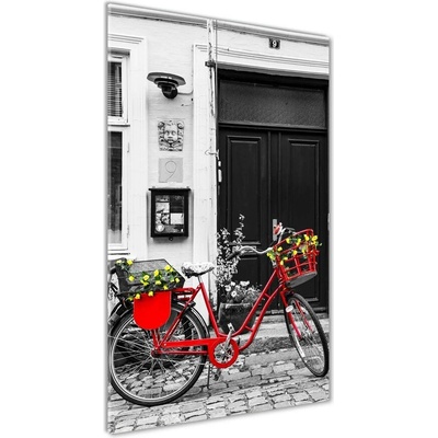 Vertikálny foto obraz sklo tvrdené Mestský bicykel 50x100 cm