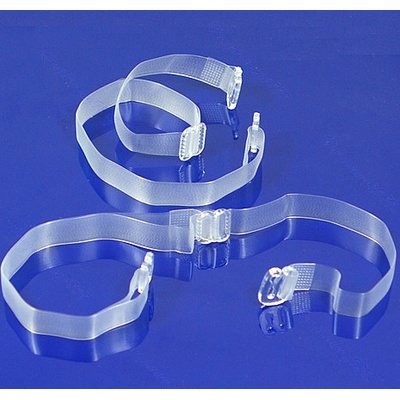 Julimex Silikonová ramínka RT03 10 mm plasový háček Čirá