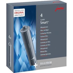 JURA original - CLARIS Smart+ filter cartridge with automatic filter recognition - TÜV-certified hygiene - pack of 4 - 25066 (25066)