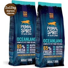 Primal Spirit Dog 65% Oceanland 2 x 12 kg