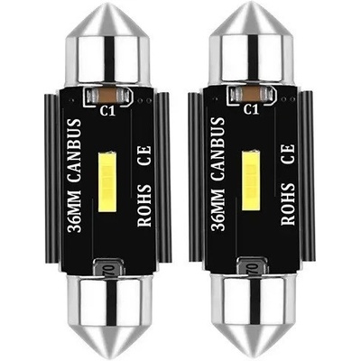 CANBUS LED žárovky 1 x SMD, UltraBright 1860, Festoon 36 mm Bílá, 12 V / 24 V.
