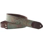 RightOnStraps Leathercraft Blackguard Teal Каишка за китара (LEATHER-BLACKGUARD-TEAL)