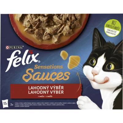 Felix Sensations lahodný výber v omáčke 12× 85 g