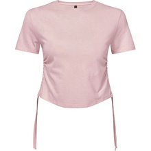 TriDri® Dámsky riasený crop top Svetloružová