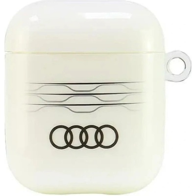 Audi Калъф Audi IML Geometric Pattern за AirPods 1 / 2 - бял (6955250228206)