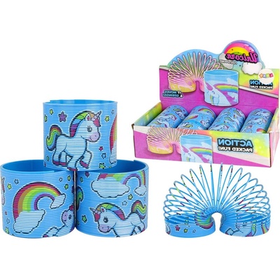 mamido Pružina s motivem Jednorožce 6 cm modrá