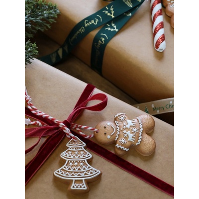 Chic Antique Vánoční ozdoba Christmas Cookies Zvonek hnědá barva pryskyřice – Zboží Dáma