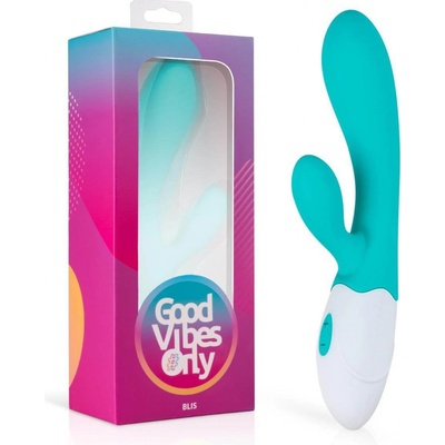 Good Vibes Only Blis Rabbit rechargeable clitoral vibrator turquoise