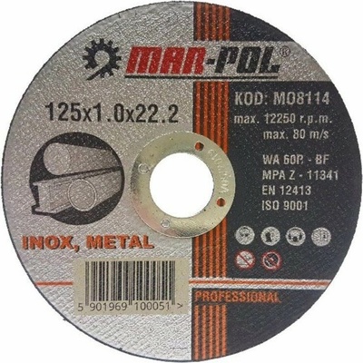 Mar-Pol Kotúč 125 x 1,0 x 22.2 mm M08114