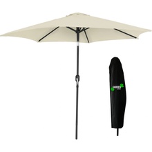 Chomik Záhradný nastaviteľný slnečník Fisco 300 cm, béžový