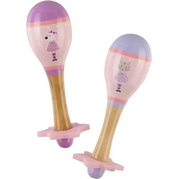 Orange Tree Toys Комплект маракаси- розова мишка и коте fsc® (ott14588)
