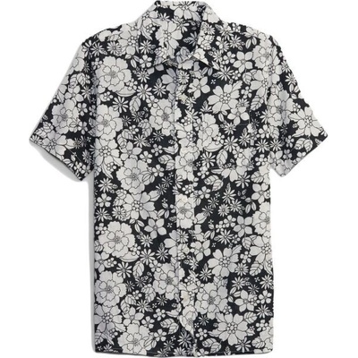 Gap SS Linen chlapecká košile černá – Zboží Dáma