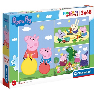 Clementoni Prasátko Peppa 3x48 dielov