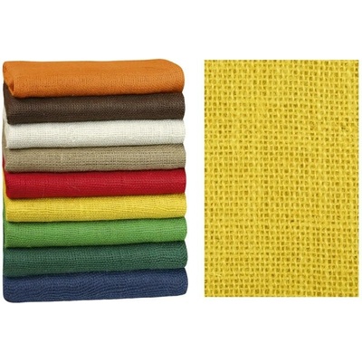 Bellatex Dekorační jutová plachetka žlutá 130x300 cm