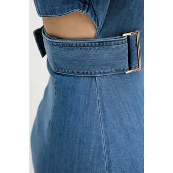 LIU JO Дънкова рокля Liu Jo в синьо къса със стандартна кройка UA5240 D4851 (UA5240.D4851)