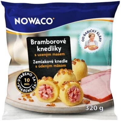 Nowaco Bramborové knedlíky s uzeným masem Nowaco 320 g