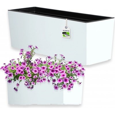 Kadax Květináč 56 x 19 x 19 cm plast bílý