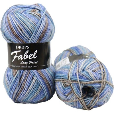 Drops Fabel long print 604 ocean