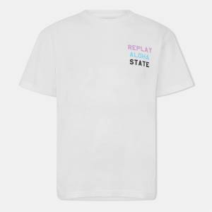 Replay Тениска Replay Men's Aloha State T-Shirt - White