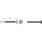 Uncanny Brand Self-drilling screw with cup phosphatized 3.5*35mm