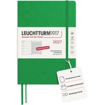 Leuchtturm1917 Weekly Calendar 2027 Medium (A5) with Notebook - German Appointment Planner, Spring Leaf, January-December 2027, Weekly Overview on the Left + Notes Page on the Right - 400053 (400053)